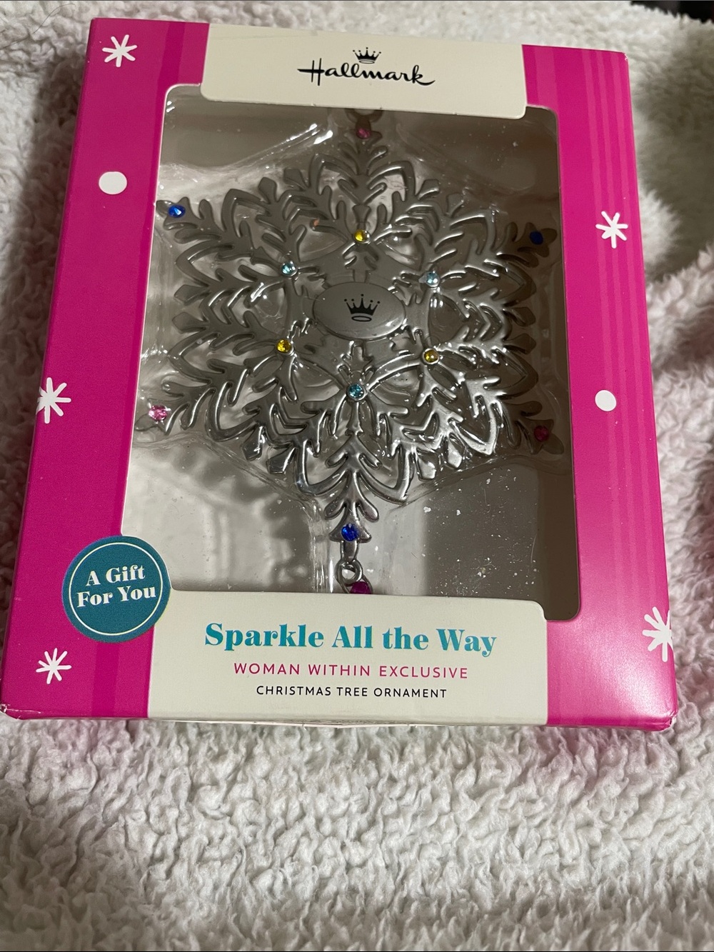 Hallmark Sparkle All The Way Silver Star Ornament Metal